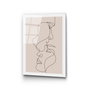 Wallity Cuadro Decorativo de Vidrio Templado Multicolor 30 x 45 cm